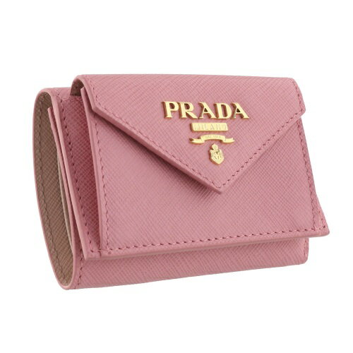 【P10倍 8/30 0時〜9/2 10時】プラダ PRADA 三つ折り財布 ピンク 1MH021 ZLP F0FZ3 PETALO+PESCA