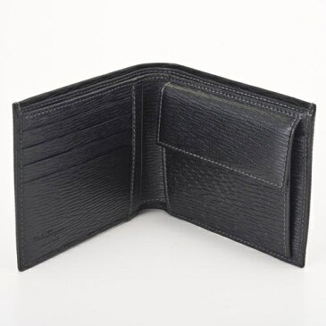 Ferragamo フェラガモ 二つ折り財布 メンズ ブラック 667070 351306 NERO