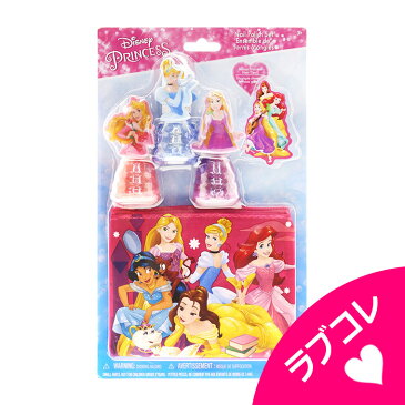 Disney Princess ディズニープリンセス ネイルセット ネイル 3個 ヘアゴム 3個 ポーチ マニキュア【メイクセット キッズ こども 子供 小学生 化粧品 メイクセット ネイル 女の子 プレゼント キッズコスメ 誕生日 クリスマス ハロウィン ギフト】