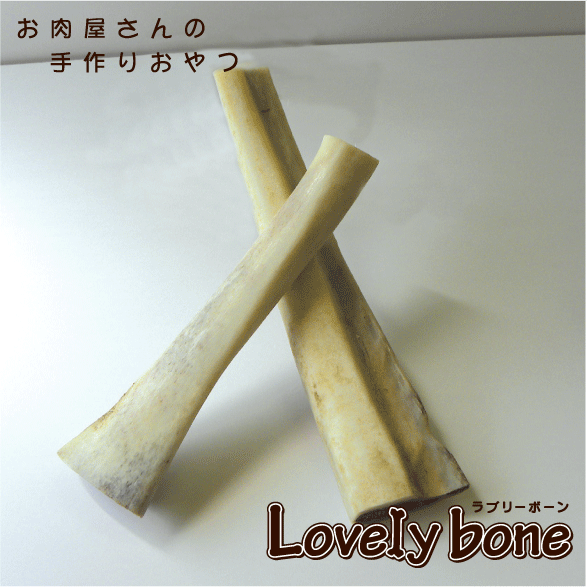★国産・無添加★牛バラ乾燥骨ペット用 [2本入り]　【無添加、牛骨、あばら骨、おやつ】