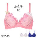 25％OFF ワコール サルート 87 新作 セール Real Up Bra ブラジャー Gカップ 2023春夏 リアルアップブラ 谷間 単品 レディース BTJ787