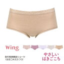 20%OFF ウイング ショーツ 綿混 ふつう シンプル レース フィット ML