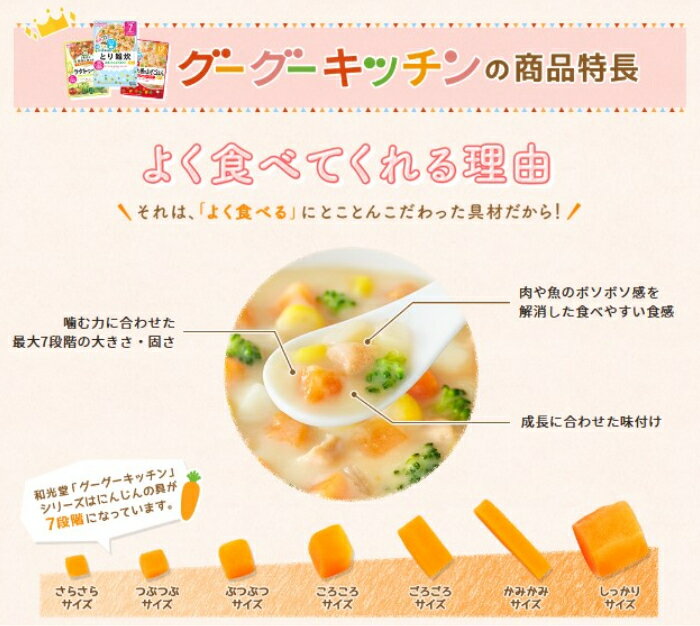 和光堂 具たっぷりグーグーキッチン さつまいもとかぼちゃのシチュー 80g 12か月頃から 離乳食 後期 アサヒグループ食品 WAKODO レトルト ベビーフード B倉庫 2