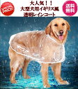 完全閉店セール!最大90%OFF!大人気★ペットウェア★【期間限定特別価格1580円さらに送料無料】★大人気!イギリス風!大型犬用透明レインコート★ペットレイン...