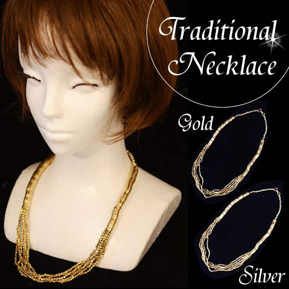 【Tribal-necklace】トライバル★ネックレス〜不思議な形の民族調アクセサリー〜