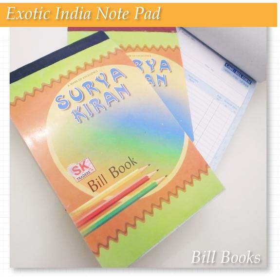インドの伝票【Bill Book】エスニック アジアン最新文房具メール便発送可