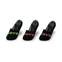 【3足セット】 LOVESOX ラブソックス ソックス 靴下 レディース 黒甲柄 カバーソックス フットカバー ブランド カラフル おしゃれ 可愛い 派手 柄 ...