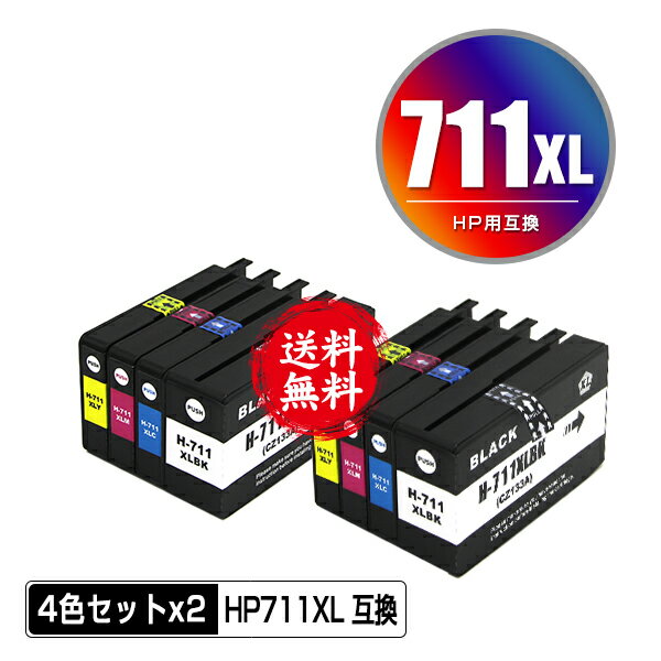 HP711XLBK(CZ133A) ブラック HP711XLC(CZ130A) 