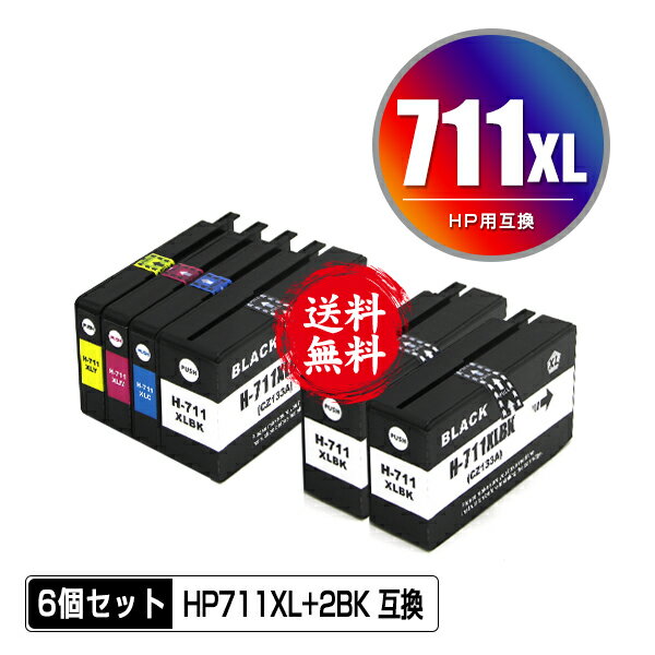 HP711XLBK(CZ133A) ブラック HP711XLC(CZ130A) 