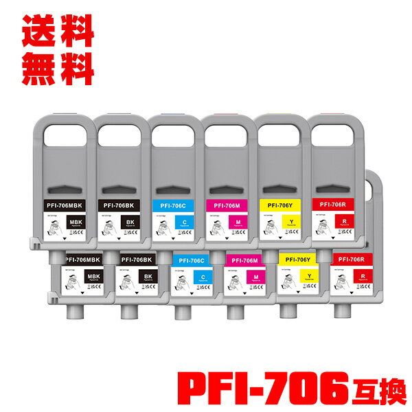 PFI-706MBK PFI-706BK PFI-706C PFI-706M PFI-706Y PFI-706R  (PFI-306) 6åȡ2  ̵ ΥѸߴ 󥯥 (PFI-706 PFI-306 PFI-306MBK PFI-306BK PFI-306C PFI-306M PFI-306Y PFI-306R iPF8300 iPF8400 iPF9400 iPF8400SE)