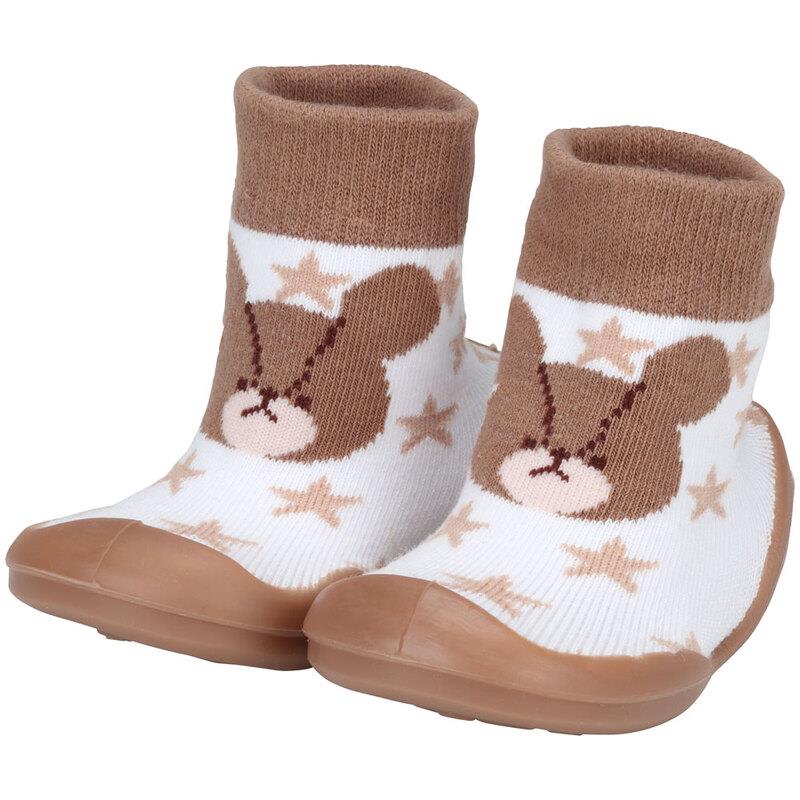 くまのがっこう ソックスシューズ XS (11.3cm) ファーストシューズ ギフトボックス入り 子供 子ども キッズ キャラクター スケーター