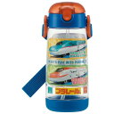 プラレール 水筒 ストローボトル 480ml クリア 透明 ワンプッシュ 子供 子ども キッズ キャラクター スケーター