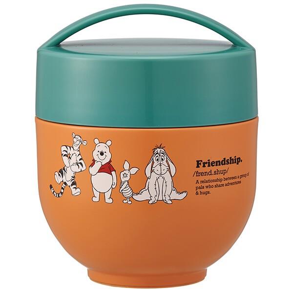 くまのプーさん ランチジャー 540ml お弁当箱 カフェ丼 どんぶり 保温 保冷 抗菌 超軽量 コンパクト キャラクター ミュートカラー ディズニー スケーター