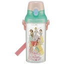 プリンセス ドリンクマーカーボトル 水筒 480ml メモリ付き クリア 透明 子供 子ども キッズ キャラクター スケーター