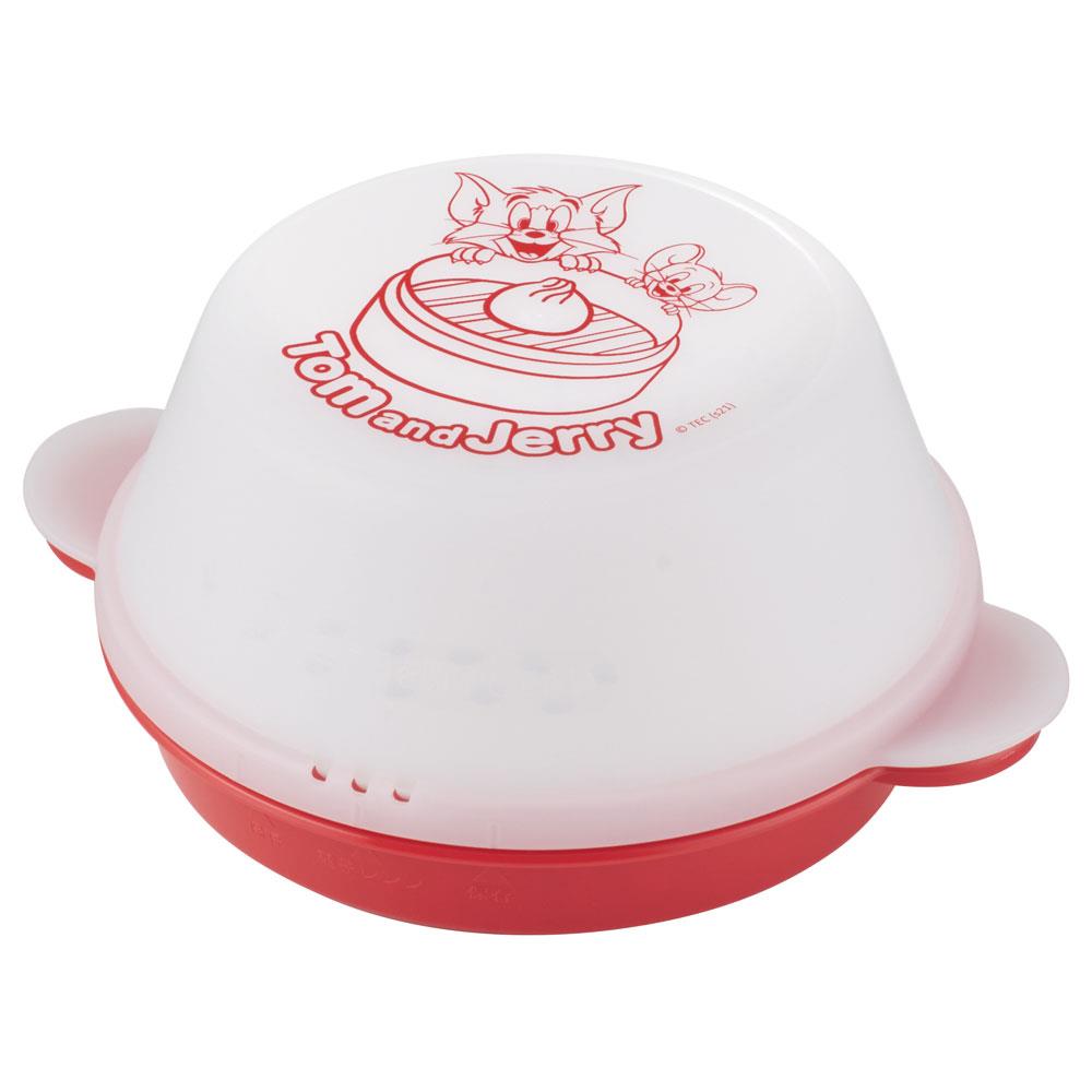 トム＆ジェリー 中華まんケース ザル付き 日本製 保存容器 電子レンジ 加熱容器 スケーター