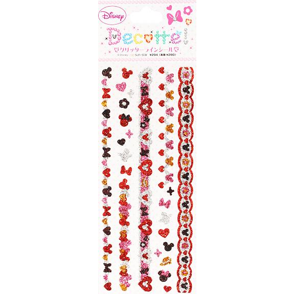 ディズニー グリッターLシール デコッチ ミニー スーパーセール限定