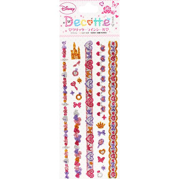 ディズニー グリッターLシール デコッチ プリンセス スーパーセール限定