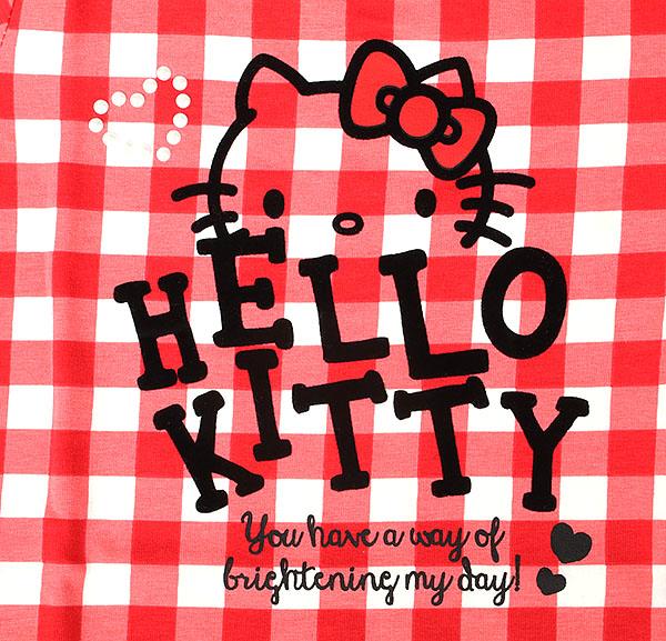 ハローキティ Tシャツ チェックレッド 子供 キッズ 110cm - 3