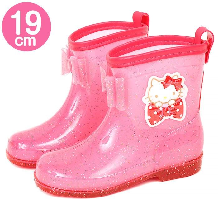 ハローキティ キッズ長靴 19cm ショート丈 レインブーツ 子供 女の子用 女児 可愛い サンリオ sanrio キャラクターのサムネイル