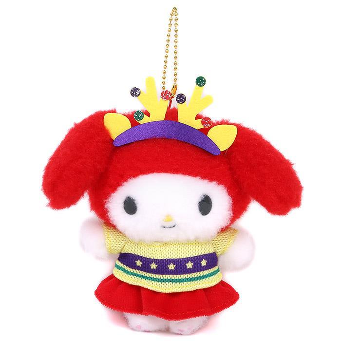 マイメロディ マスコットホルダー クリスマスセーターデザイン サンリオ sanrio