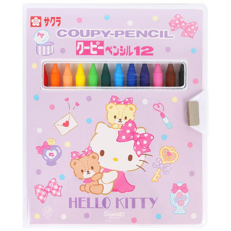 ハローキティ クーピーペンシル 12色セット サクラクレパス サンリオ sanrio キャラクター