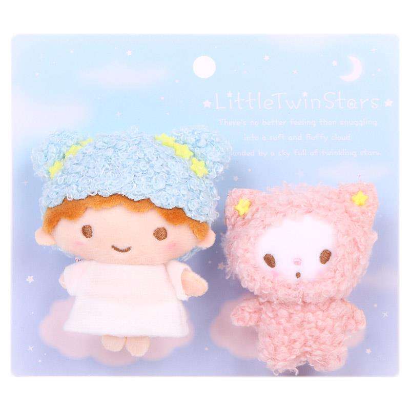 リトルツインスターズ キキ マスコットブローチセット ふわふわファンシーのサムネイル