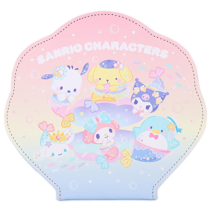 サンリオキャラクターズ ミラー スタンドミラー 折りたたみ 鏡 シール形 マーメイド サンリオ sanrio キャラクター