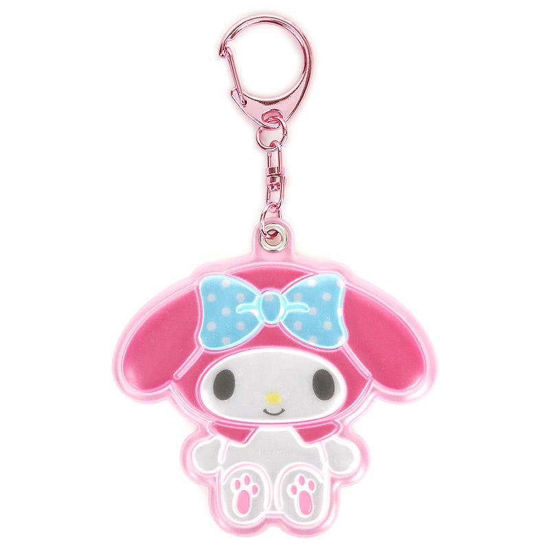 マイメロディ 反射キーホルダー ネームキーホルダー 交通安全 セーフティグッズ 入園入学 子ども キッズ サンリオ sanrio キャラクター