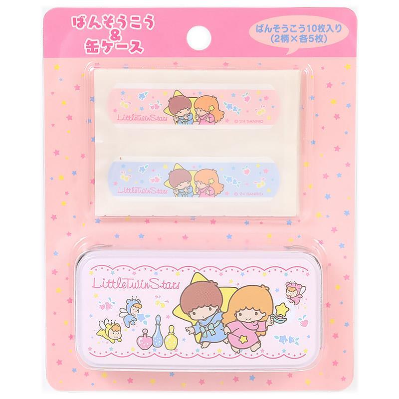 リトルツインスターズ 絆創膏＆缶ケース ばんそうこう 身の回り雑貨 いつまでもサンリオ sanrio キャラクター