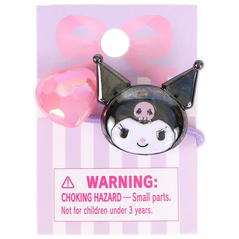 クロミ ヘアゴム マスコットヘアゴム M ハート ブラック オーロラ 子供 キッズ かわいい ヘアアクセサ..