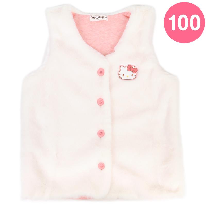ハローキティ キッズルームベスト 100cm あったか 子ども 女の子 子供 春秋冬 サンリオ sanrio キャラ..
