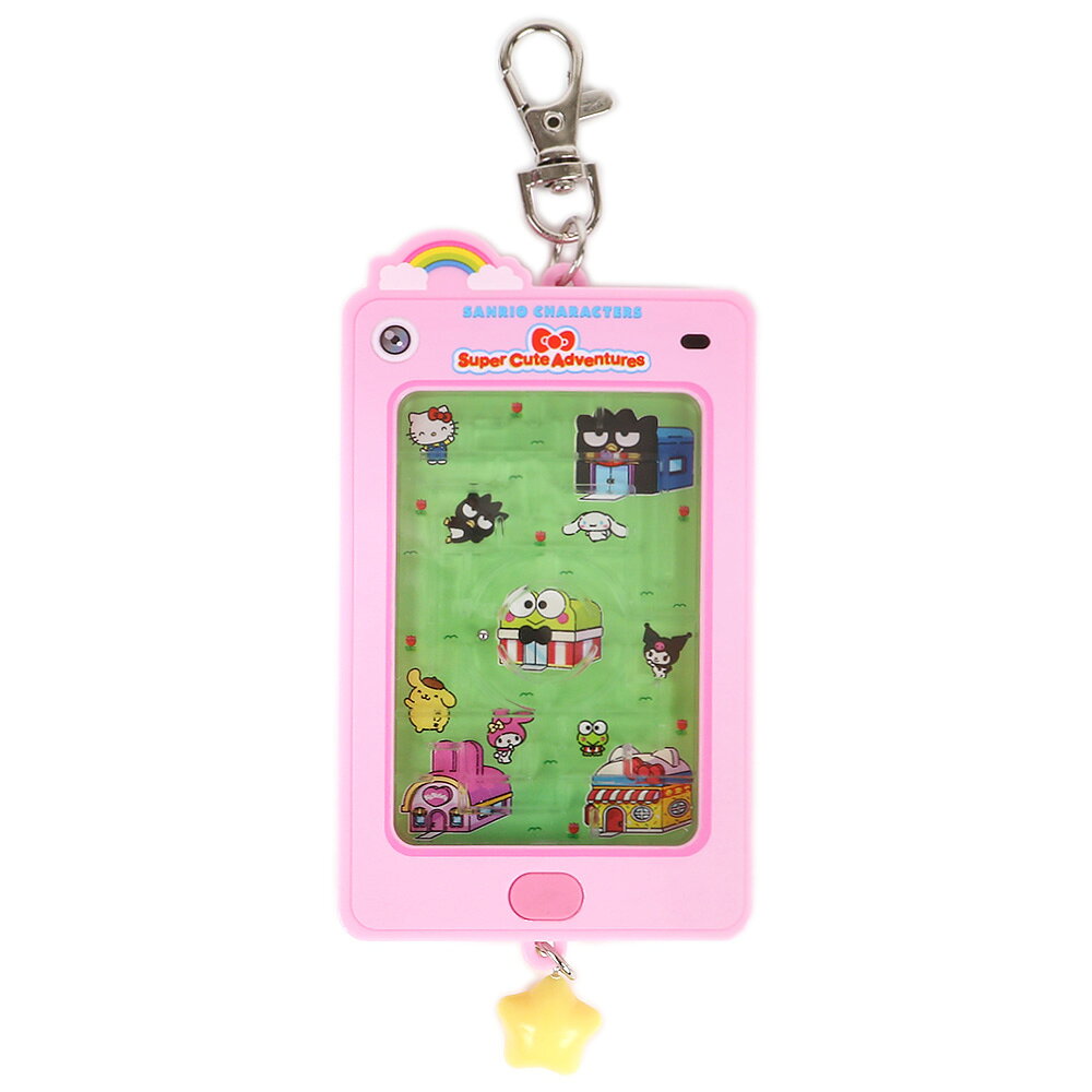Key Holder - サンリオキャラクターズ スマートフォン形チャーム 迷路 ピンク スーパーキュートアドベンチャーズ あこがれのマイスマホ サンリオ sanrio