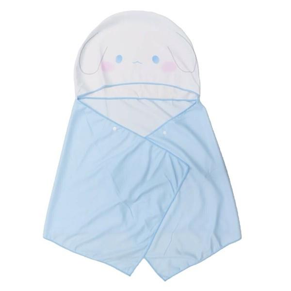 サンリオ×もちぱん フードクールタオル シナモロール フードクールタオル スイムタオル ラップタオル ..