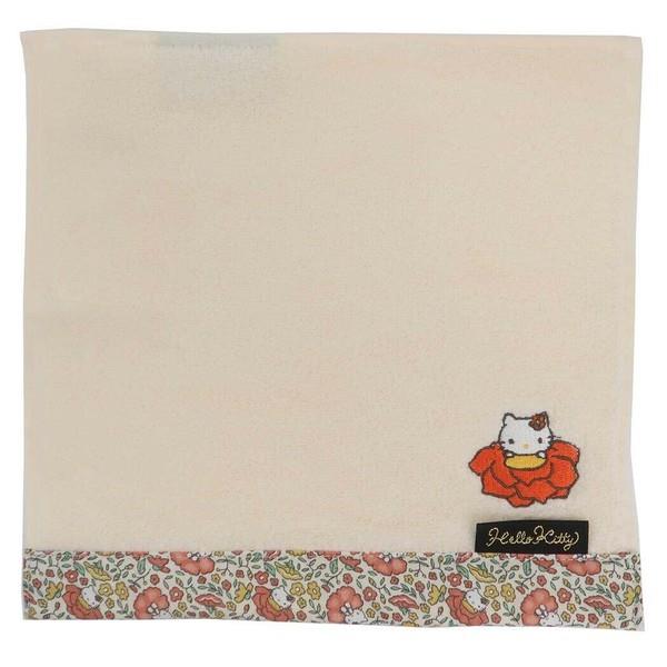 ハローキティ ハンドタオル ジャガードハンカチタオル タオルハンカチ 抗菌防臭加工 サンベリーナ