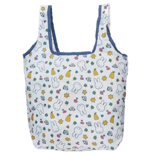 ミッフィー 折りたたみショッピングバッグ エコバッグ クローバーポップ 総柄
