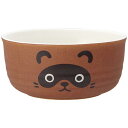 TANUKI ボウル 陶器 かわいい たぬき タヌキ 動物柄 キャラクター スケーター