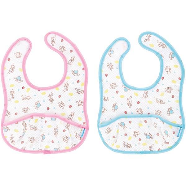 シナモロール 薄手ベビーエプロン 2枚セット (S) お食事エプロン 子供 子ども キッズ キャラクター ス..