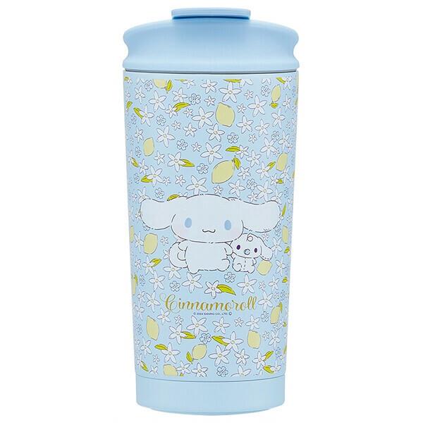 シナモロール サーモタンブラー 450ml 水筒 保温 保冷 ステンレス ふわふわぬいぐるみハグ スケーター