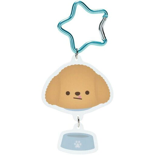 カラビナ付アクリルキーホルダー ぱぷぱぷぱぴー TOY POODLE(トイプードル) スケーター カラビナ付アクリルキーホルダー ぱぷぱぷぱぴー TOY POODLE(トイプードル) スケーター
