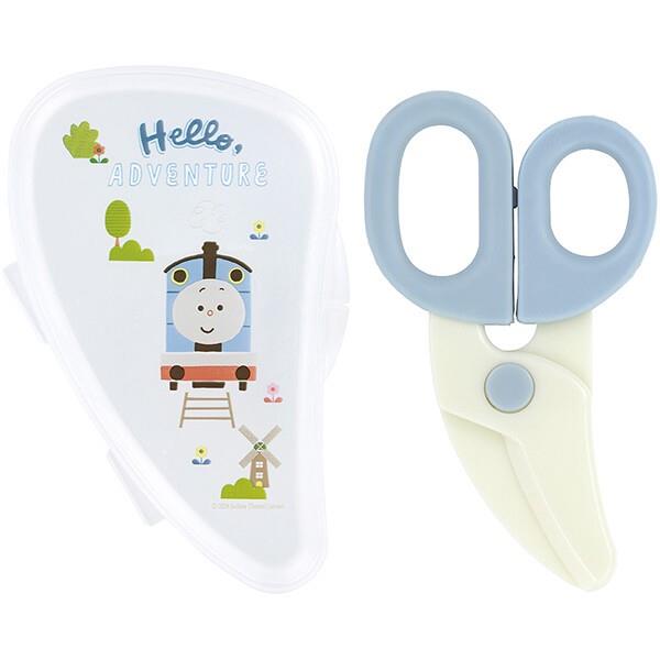 きかんしゃトーマス×つむぱぱ 離乳食フードカッター 離乳食ハサミ ベビーフードカッター ケース付き ス..