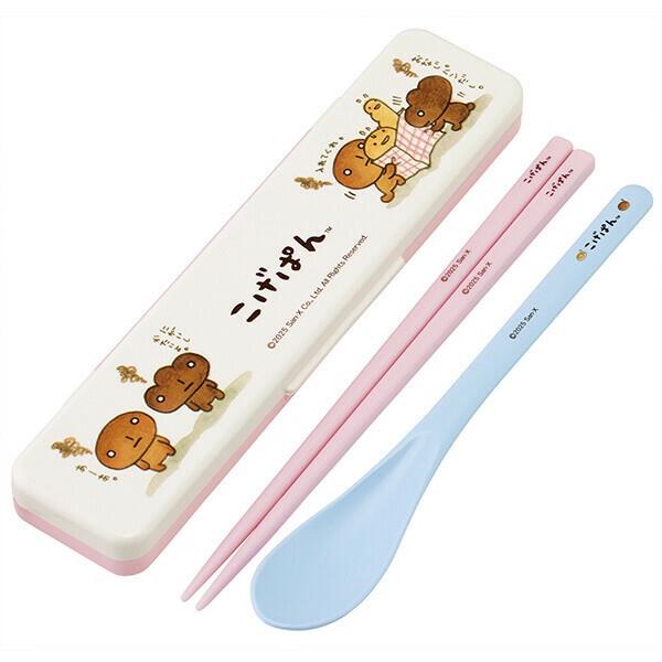 こげぱん コンビセット お箸 スプーン 音のならない 子供 子ども キッズ キャラクター スケーター