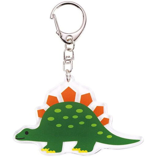 DINOSAURS ダイカットアクリルキーホルダー ステゴサウルス スケーター DINOSAURS ダイカットアクリルキーホルダー ステゴサウルス スケーター