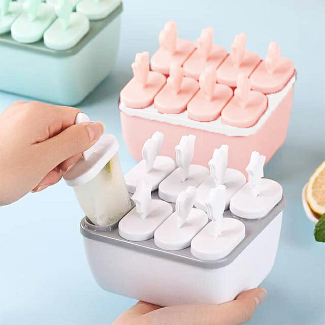 製氷 アイスキャンディーモールド 簡単取り出し アイスバー型 キッズ 手作り DIY ...