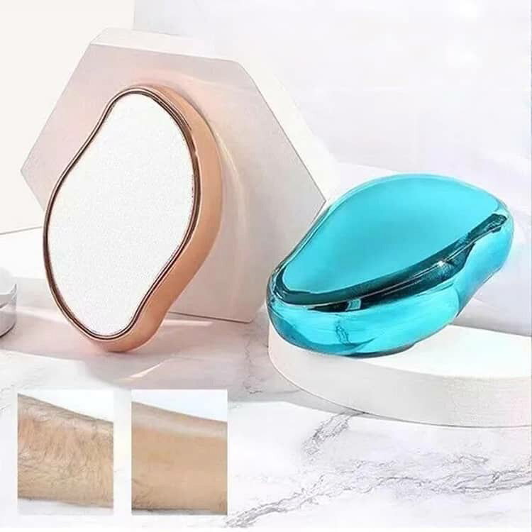 LOVE WINGの女性 簡単 足 ナノミラー 剃毛 脱毛工具 磨毛器 无痛 ナノガラス ガラス 除毛パッド 家用 ムダ毛処理 無痛脱毛器 脱毛 こするだけ 洗える 全身 脱毛 腕 除毛神器 おしゃれ 美肌 ツルツル 肌触り 自己処理｜アングル3