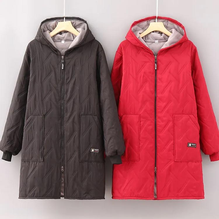 撥水 レディース ジャケット 長袖 防寒 チュニックエプロン 秋 アウター 中綿 冬服 介護士 キルティングジャケット 冬アウター エプロン キルティングコート 中綿入り 裏ボア 割烹着 保育士 キルティングコート お仕事用 作業着 暖かい 厚手 秋冬 ゆったり 冬 lovewing-10004941 LOVE WING サンプル画像2
