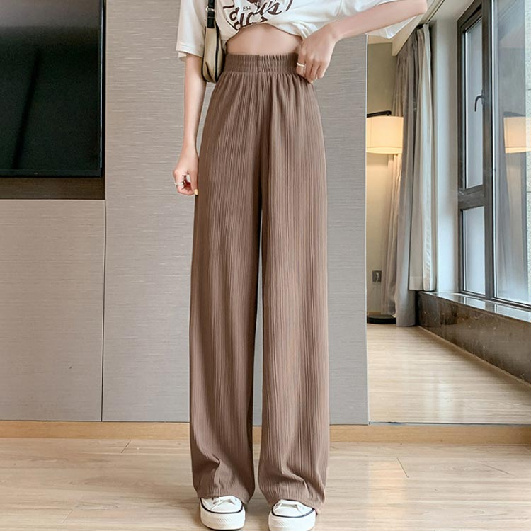 さらっとタイプ パンツ レディース 春 夏 リブ ワイドパンツ イージーパンツ 涼し...