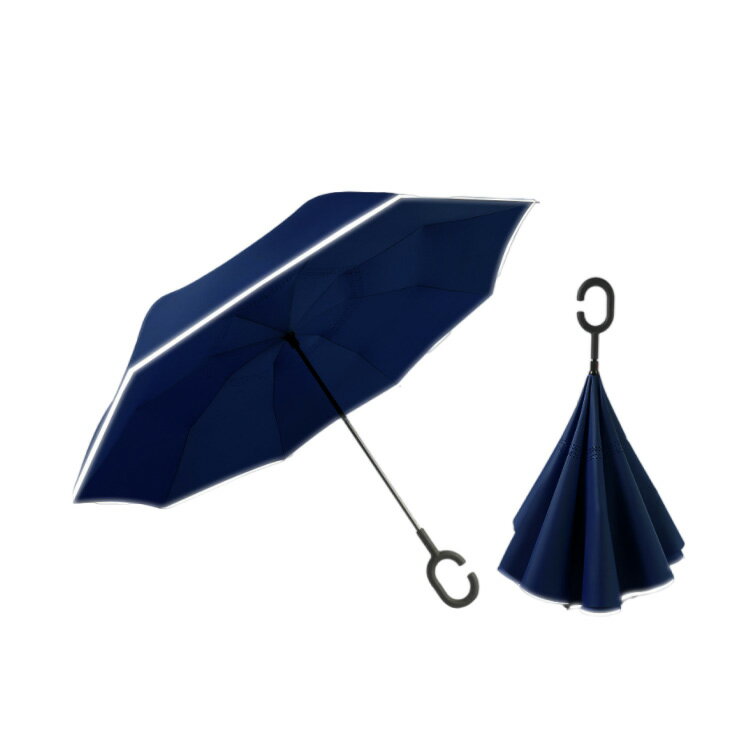 逆さ傘 雨傘 2重傘 長傘 8本骨 レディース メンズ 収納ポーチなし UVカット 紫外線カット 丈夫 梅雨対策 半自動開閉 傘 かさ 反射テープ カサ 車用傘 逆向き 自立する傘 逆折り式傘 母の日 敬老の日 撥水 耐風 晴雨兼用傘 濡れない 大きい 軽量 プレゼント 通学 通勤