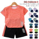 吸汗 トレーニングウェア セットアップ 女の子 140 ジュニア スポーツウェア 男の子 ハーフパンツ Tシャツ ショートパンツ 上下セット サッカー 子供服 体操服 運動会 キッズ 速乾 春 夏 半袖 スポーツ アウトドア おしゃれ 90 100 110 120 130 スポーツウェア 150