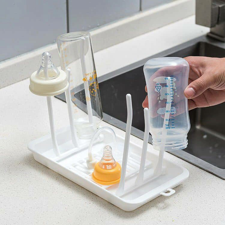 スタンド 水切りラック 哺乳瓶 折りたたみ収納 スリム ボトルスタンド 哺乳瓶 コッ...