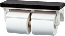 LIXIL(リクシル) INAX 棚付2連紙巻器 クリエダーク CF-AA64KU/LD